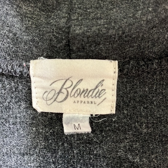 Blondie Apparel - Cross Front Dark Grey Sweater - Size M - Picture 2 of 5